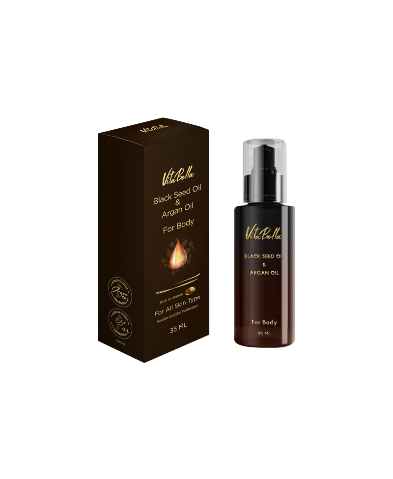روغن بدن سیاهدانه و آرگان ۳۵ میل ویتابلا
