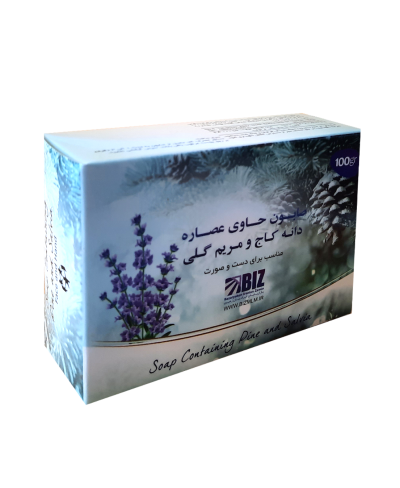 پک ۳ عددی صابون دست و صورت دانه کاج و مریم گلی بیز